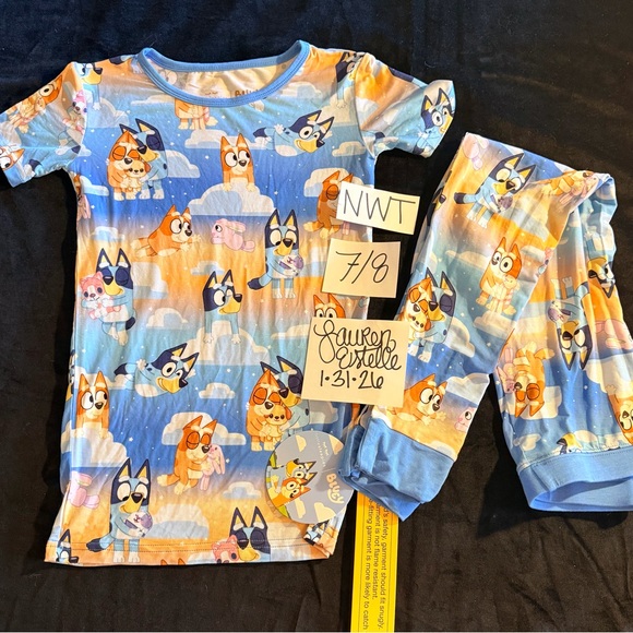 Little Sleepies Other - Little Sleepies Bluey Bingo Kids Bamboo Pajamas NWT girl boy 2 piece
